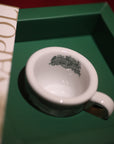 Tazzina da caffè in ceramica con piattino