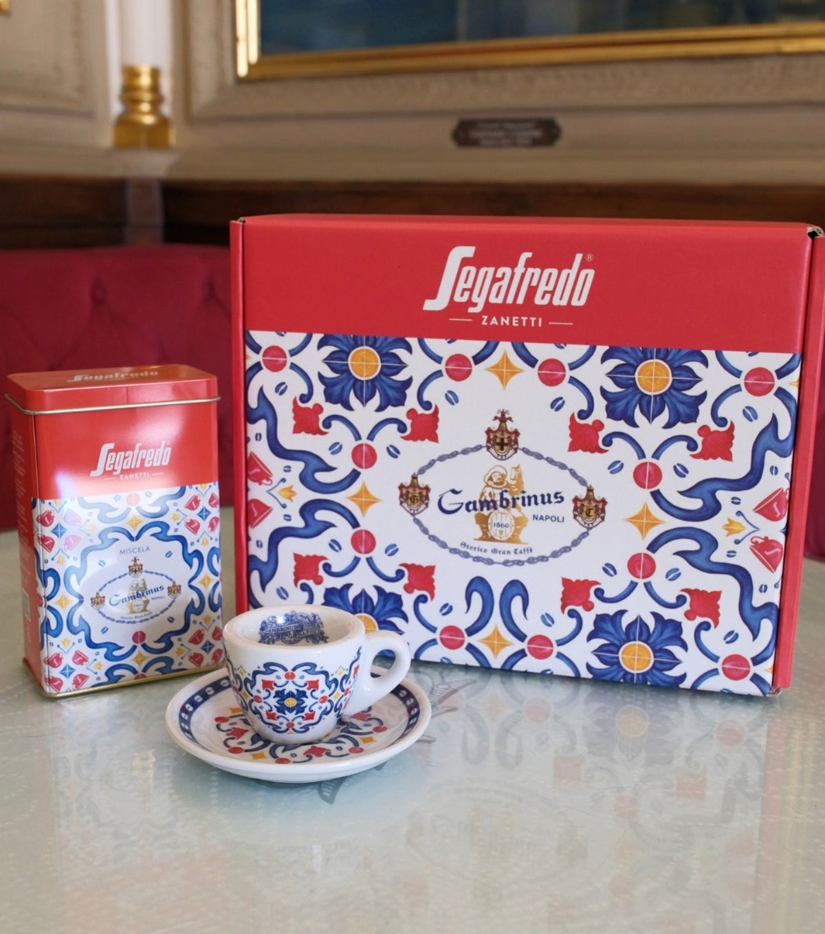 Box regalo - tazzina caffè e latta caffè Segafredo