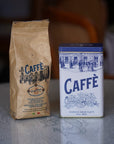 Caffè Gambrinus di alta qualità - caffè macinato 250gr Latta bianca