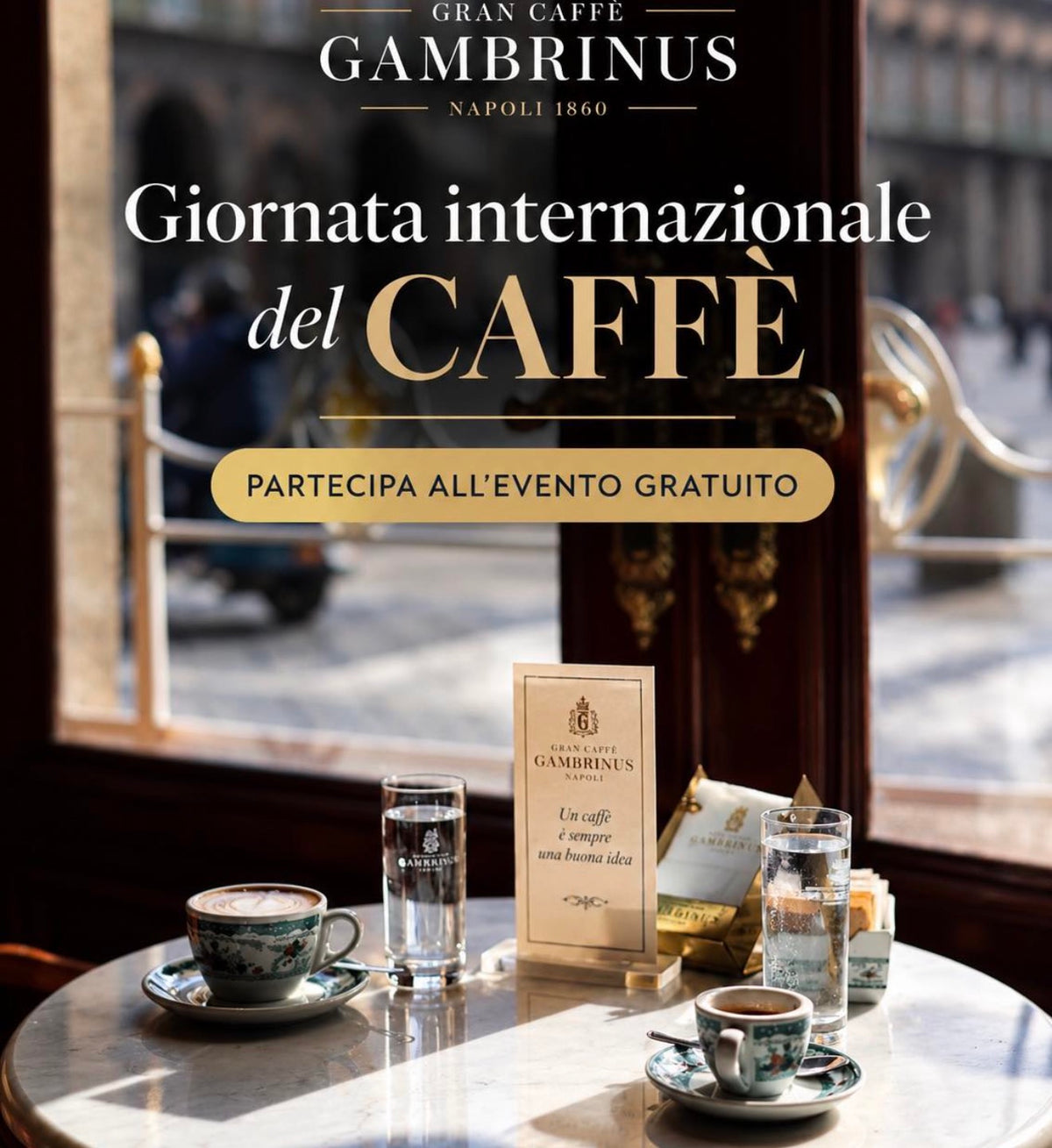 Ticket evento - 1/10/2026 Giornata internazionale del caffè