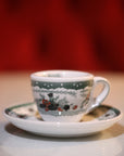 Tazzina da caffè in ceramica con piattino