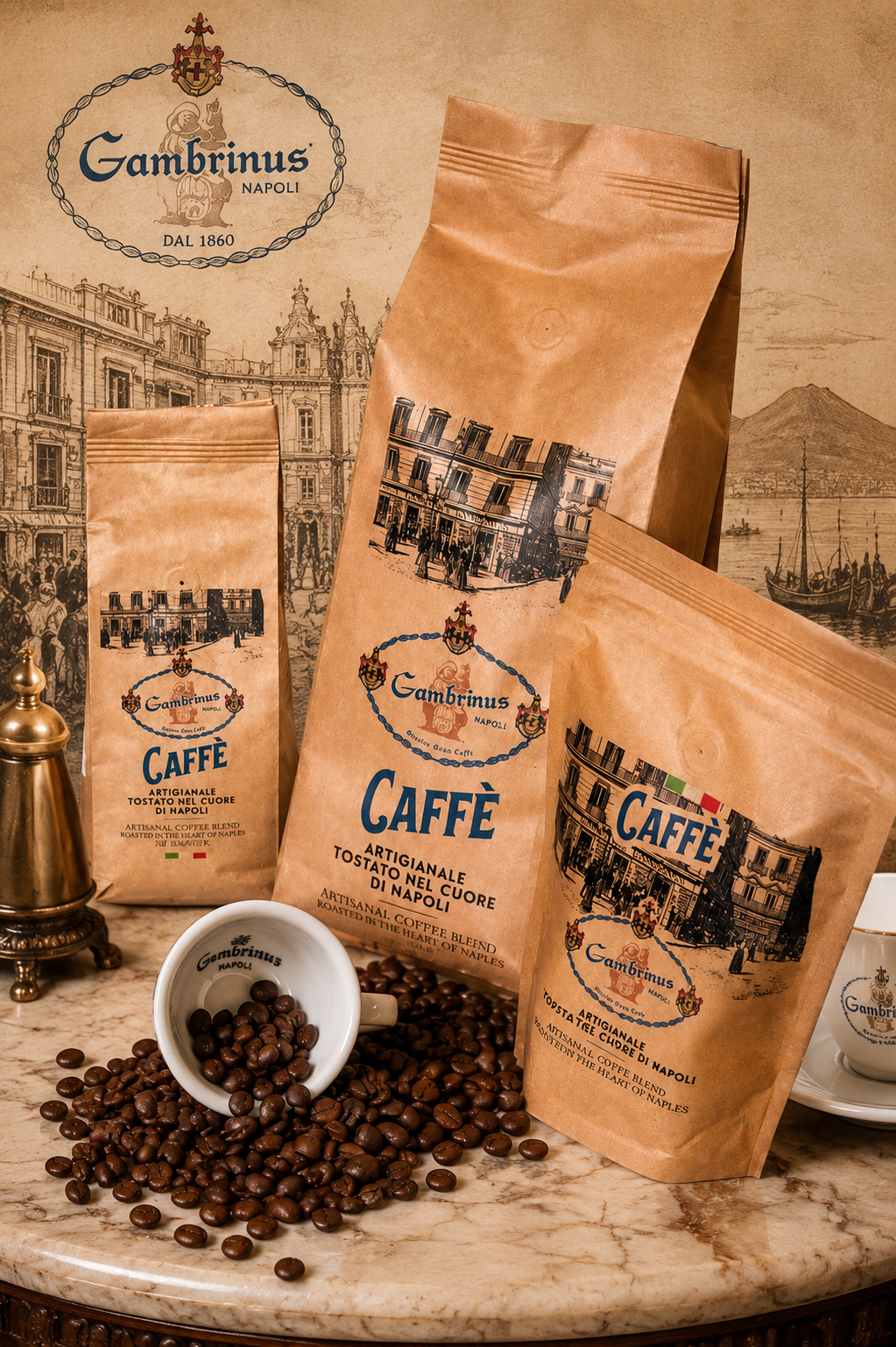 Caffè miscela Gambrinus - caffè in grani 1kg